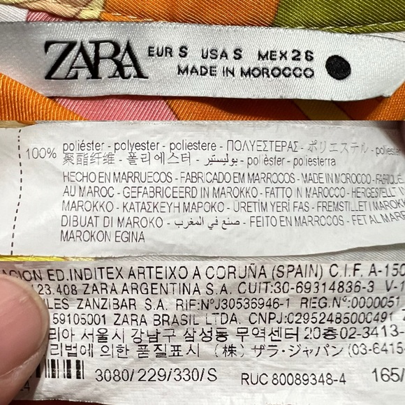 Zara Women's Printed Long Sleeve Shirts Multicolored Size Small - Picture 11 of 11